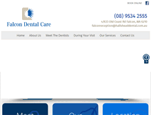 Tablet Screenshot of falcondental.com.au